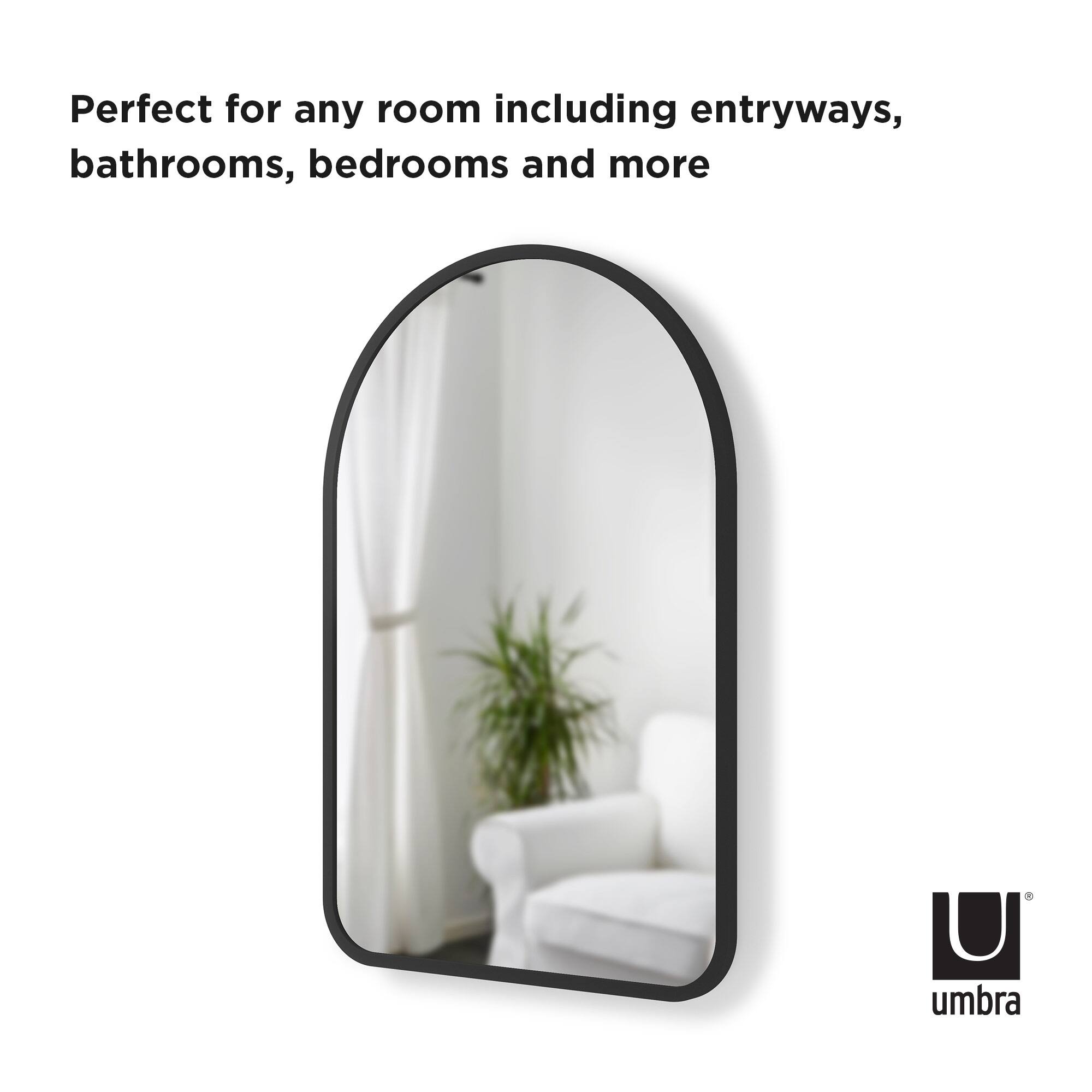 Umbra 36" Black Hubba Arched Mirror